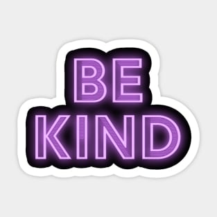 Be Kind Neon Sign Sticker